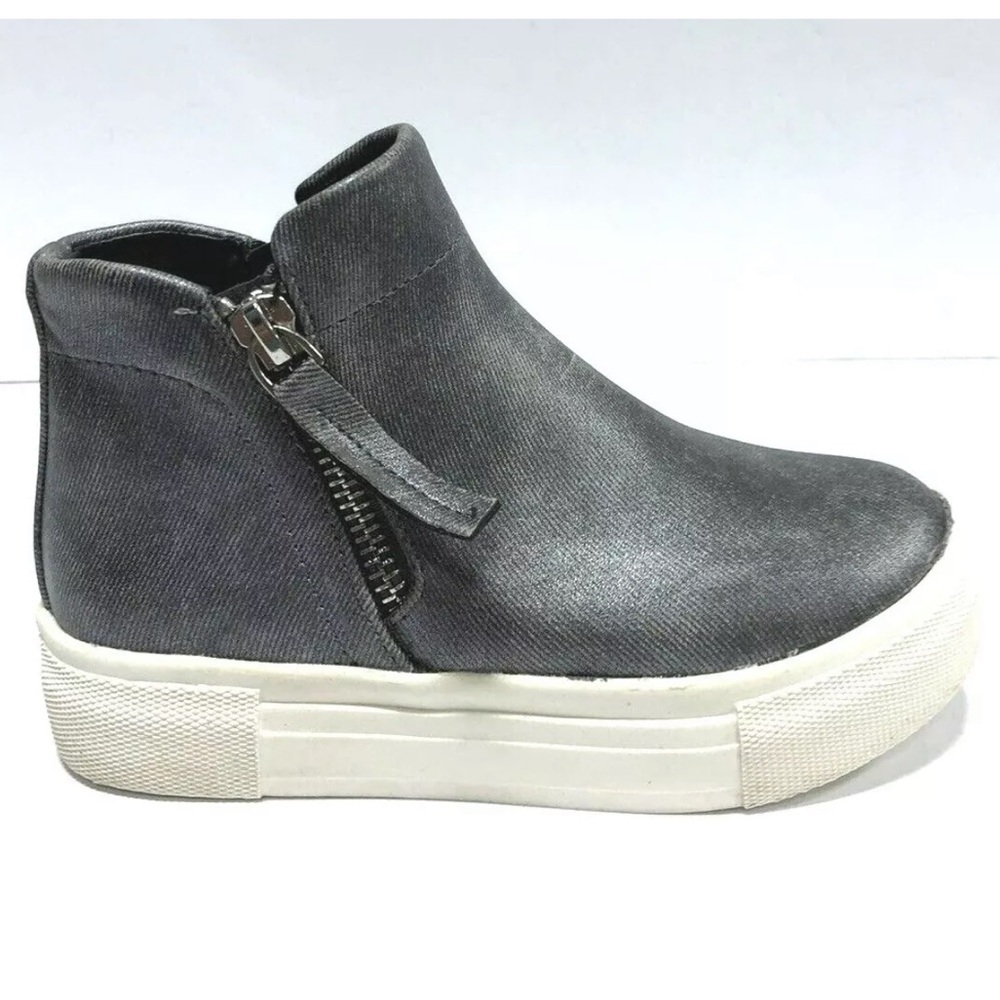 Dolce Vita Kids’ Cab, Gray Zip Sneakers, Girls’ Size 11 M.